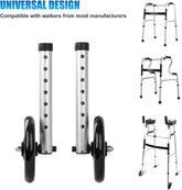 2 Pack Universal All Terrain Walker Wheel wih Bearings